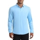thumbnail image 1 of CAMISA DE NEGOCIO FORMAL DE MANGA LARGA PARA HOMBRE INSPIRE CHIC, COLOR AZUL CLARO, 1 of 4
