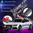 thumbnail image 4 of Tira de luces LED de neón 4 en 1 para la parte inferior del coche, lámpara de ambiente ambiental decorativa, Flexible, RGB, 12V, APP, 4 of 4