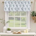 thumbnail image 3 of 2 Pack Valances for Windows, Sea Turtle Coastal Window Valances for Living Room/Bedroom/Bathroom, Watercolor Beach Ocean Nautical Light Filtering Kitchen Curtain Valance Window Treatment 54"W x18" L, 3 of 9
