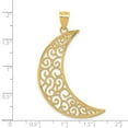 thumbnail image 4 of FB Jewels 14K Yellow Gold Filigree Moon Pendant, 4 of 4