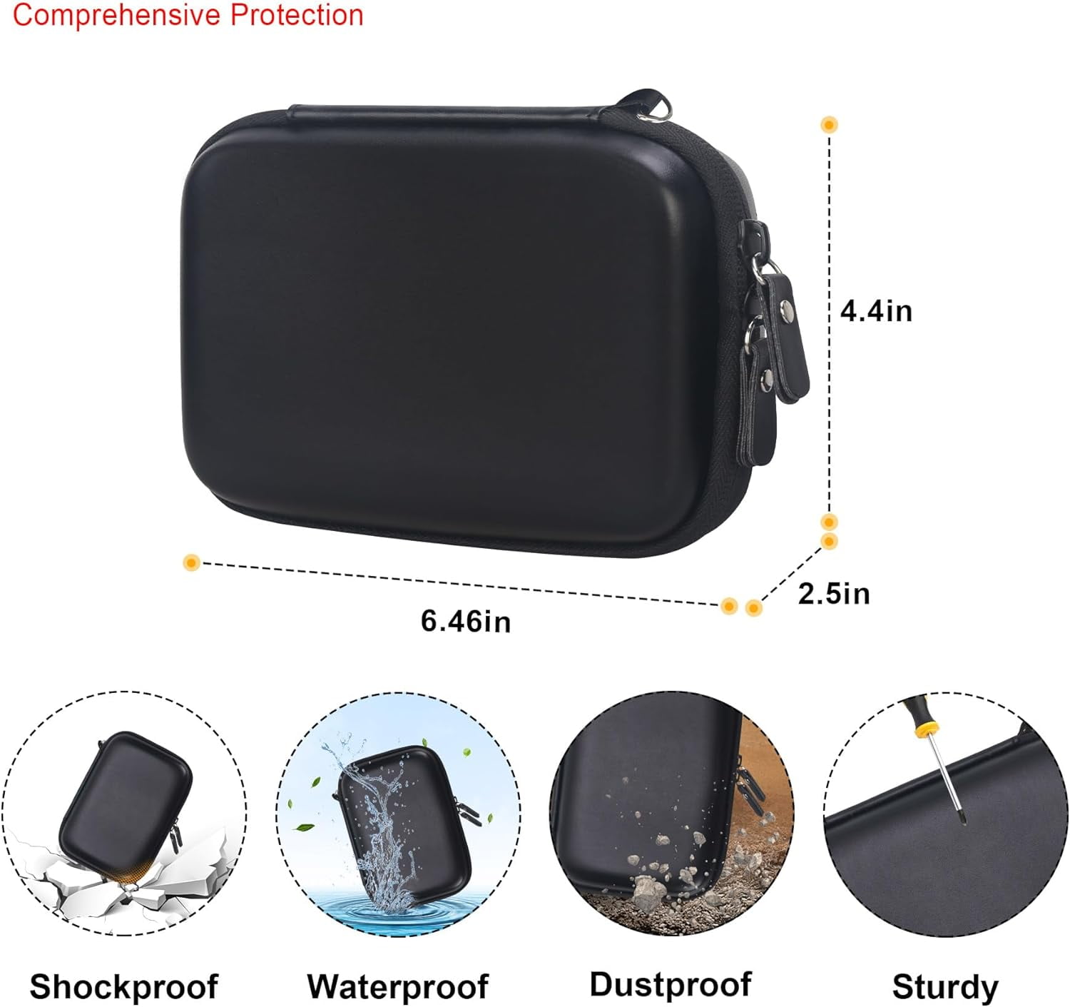 Carrying Case for ORGBRO X1 Label Maker Machine, Portable Bluetooth Printer Storage Holder, Wireless Built-in Cutter Small Makers Handheld Sticker Travel Bag,