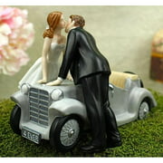 "I'll Love U 4 EVER" Car Wedding Cake Topper