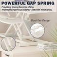 thumbnail image 3 of Standing Desk Converter, 32 Inch Standing Desk Adjustable Height for Table Tops and Home Office, Desk Riser Computer Workstation with Wide Keyboard Tray 2-Tier Desktop, White, 3 of 7