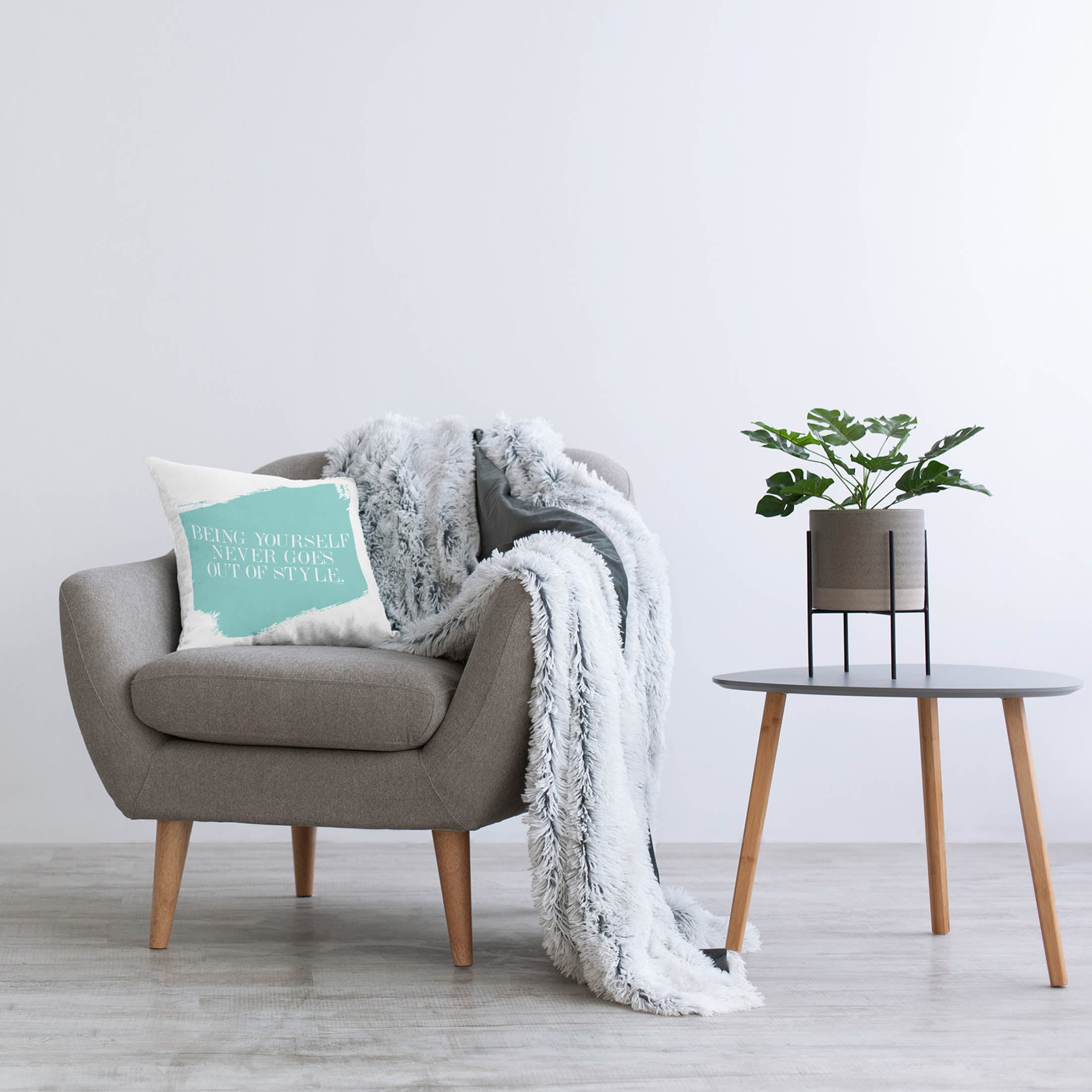 Stupell Industries Being Yourself Never Out Of Style Printed Throw Pillow Design by lulusimonSTUDIO