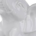 thumbnail image 2 of Ceramic Baby Elephant Figurine with Raised Trunk, White, 2 of 5