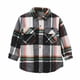 thumbnail image 1 of Abrigo De Invierno Para Niños Y Niñas, Camisa De Franela Para Niños, Chaqueta A Cuadros, Manga Larga, Solapa Con Botones, Prendas De Vestir Exteriores Odeerbi LM103-2747, 1 of 9