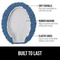 thumbnail image 2 of Tapa de inodoro GORILLA GRIP Soft Chenille Blue 49,5 x 47 cm, 2 of 9