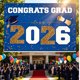 thumbnail image 5 of Class Of 2026 Graduation Congrats Grad Blue Gold For Party Decorations, 5 of 6