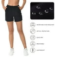 thumbnail image 4 of Women’s 5” Fishing Hiking Quick Dry Cargo Shorts with Zipper Pockets UPF 50+ Water Resistant Summer Casual Shorts FP04W, 4 of 7