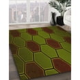 thumbnail image 3 of Ahgly Company Tapis d'Intérieur Rectangulaire Transitionnel Vert Olive Lavable à la Machine, 8 Pieds x 10 Pieds, 3 of 7