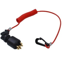 waltyotur Ignition Switch Key w/Lanyard for OMC BRP Johnson Evinrude 5005801 Boat 1996 Up