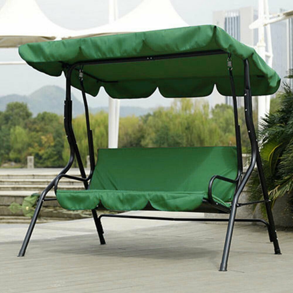 Swing Seat Protection Cover ,Courtyard Garden Swing Seat Hammock 3Seat