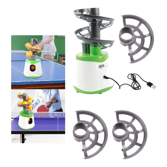 Robot de tenis de mesa USB, máquina de pelota de práctica pong, principiantes profesionales 6 Cola máquina de pelotas de tenis