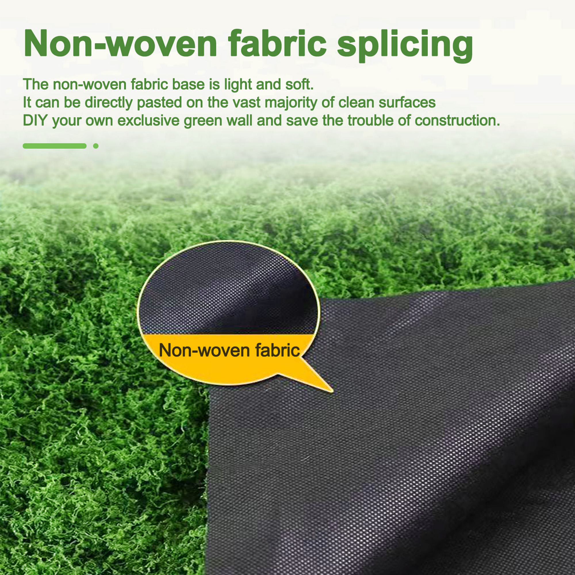 Tifaealis Artificial Moss Mat 39.37" x 78.74" | Dark Green Faux Moss | Low-Maintenance Indoor & Outdoor Plant Moss for Home, Garden, and Crafts