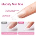 thumbnail image 3 of Gellen Medium Coffin Fake Nail Tips for Press on Nails, 504Pcs Soft Gel Tips for Nail Extensions Full Cover Pre-shaped 12 Sizes Clear False Nails for Nail Art, 3 of 8