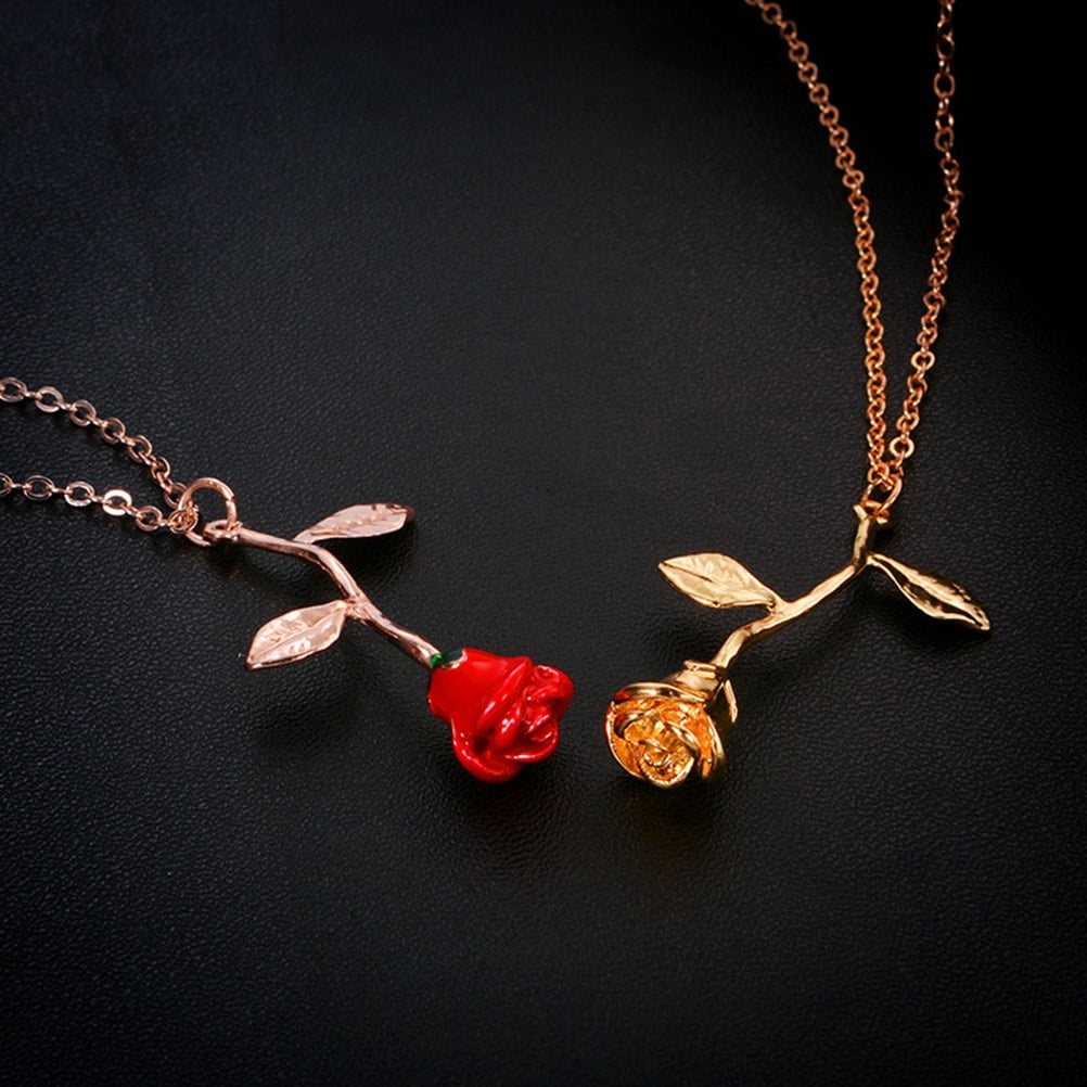 OUNONA Women's Alloy Charm Choker Necklace, Trendy Jewelry Accessory for Valentine's Day , 1 Piece Stylish Necklace