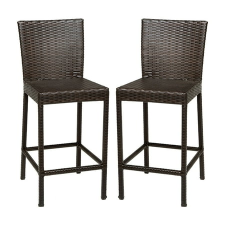 Tk Classics Barbados Wicker Patio Bar Stools Walmart Com