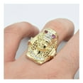thumbnail image 4 of CZ Pharaoh Egyptian King Men’s Adult Ring Men’s Adult 10K Yellow White Gold, 6.78 Gr - Goldum NYC, 4 of 6