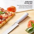 thumbnail image 5 of KitchenAid Classic 8-Inch Serrated Bread Knife with Sheath, High-Carbon Japanese Steel, White, 5 of 10