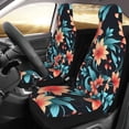 thumbnail image 3 of XMXT 2Pcs Car Seat Cover Decor Protector, Wonderful Orange Flowers Front Seat Covers for Cars SUVs, Universal Fit, 3 of 9