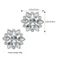 thumbnail image 3 of MasteelfCA 1 Pair Water Drop Rhinestone Lady Shoes Clips High Heel Bride DIY Shoe Buckles, 3 of 8