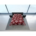 thumbnail image 4 of A cuadros rojos de Navidad Edredón Set Colcha, Dormitorio Ropa de cama con funda de almohada, 4 of 4