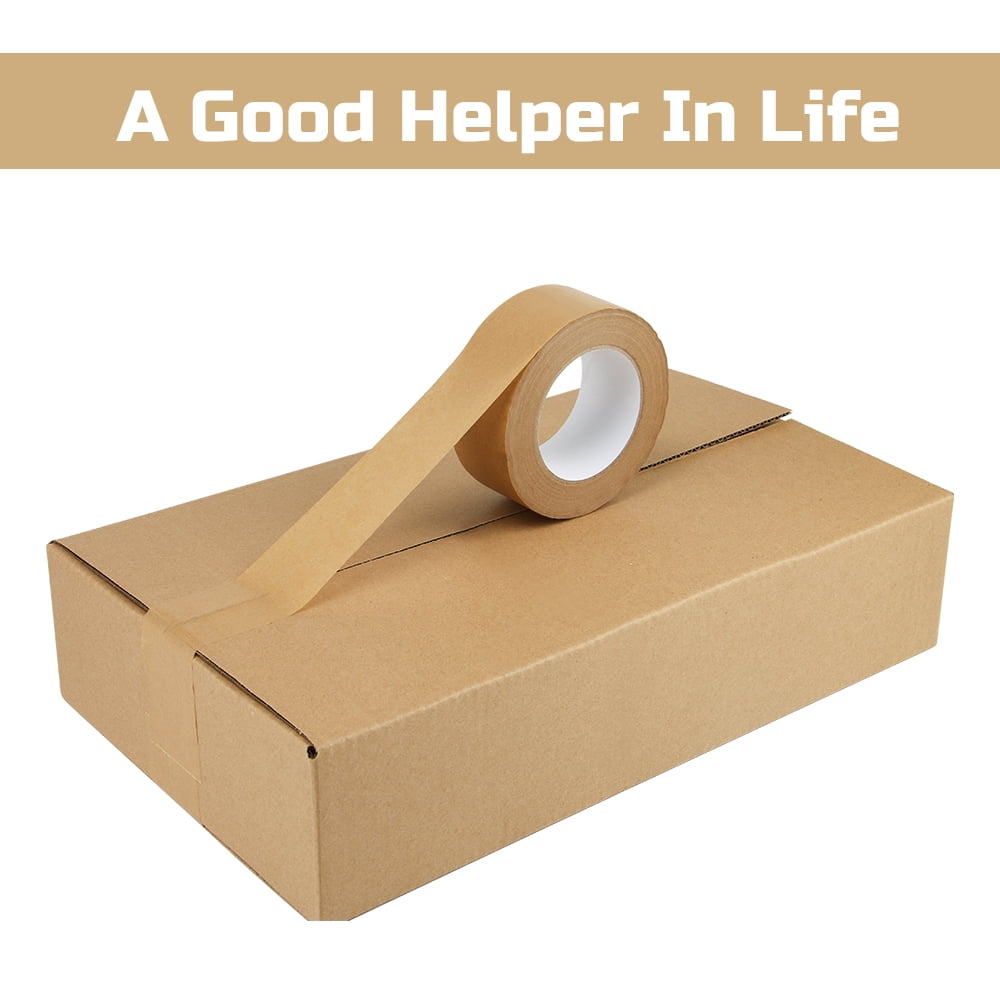 Leopcito Brown Kraft Paper Tape, WTNPZ-B206-BN, 6 Rolls x 2 inch x 55 Yard x 7 Mil
