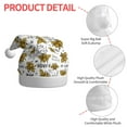 thumbnail image 4 of Fuzoiu Hohey Bee Golden2 Print Santa Hat Christmas Hat for Adults,Santa Hats with Pompom, Unisex Xmas Holiday Hat for Christmas New Year Festive Party Supplies, 4 of 6