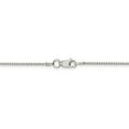 thumbnail image 3 of 925 Sterling Silver Solid High Polished 1.25mm Plain Box Chain w/ Lobster Clasp - 24", 3 of 5