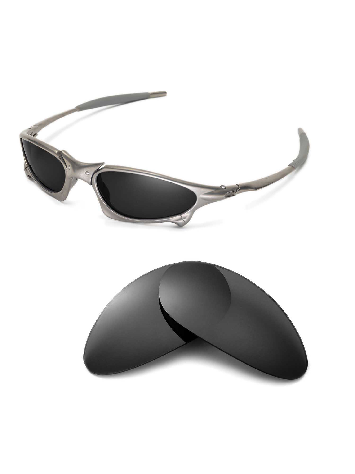 Walleva Black Polarized Replacement Lenses for Oakley Penny