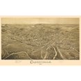 thumbnail image 3 of Fowler 14x10 Black Modern Framed Museum Art Print Titled - Carbondale Pennsylvania - Fowler 1890, 3 of 5