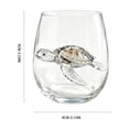 thumbnail image 2 of Sulaicai Artisanal Marine Animal Stemless Glassware, Novelty 2D Hand-Painted Marine Animal Pattern Wine Glasses, Coastal Home Decor Gift for Ocean Lovers, #A, 2 of 8