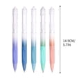 thumbnail image 3 of Yhmxh 5pcs Gel Pen set, Black Ink Pens 0.5mm Ultra Fine point Smooth Writing Pens with Silicone Grip, Retractable Cute Pens for Journaling NoteTaking sketching drawing stationery, 3 of 6