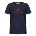 thumbnail image 3 of Camisas de Manga Larga para Hombres Imprimir Casual Cuello Redondo Blusa de Manga Corta, Camisas de Lino para Hombres, 3 of 7