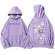thumbnail image 1 of Nvse 2025KPop Demon Hunters Hooded Drawstring Pocket Sweatshirt Men/Women Cosplay Pullover -Backside Printed Pattern#Light Purple 3XL, 1 of 2