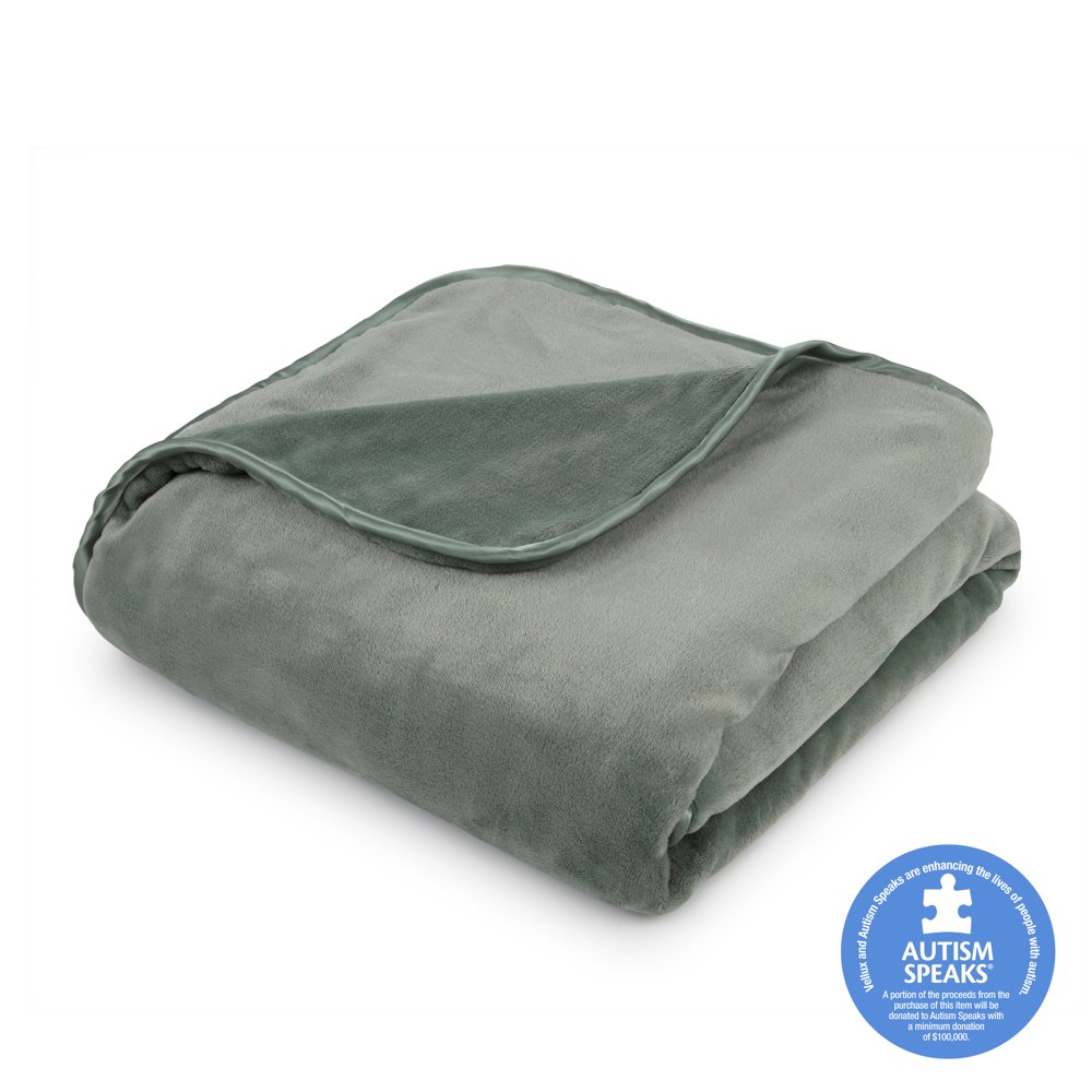 The Vellux Heavy Weight 20 Pound Weighted Sage Throw - Walmart.com