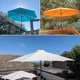 thumbnail image 3 of Replacement Parasol Canopy Fits 6.511.5 Ft Umbrellas, 8Rib, 350 cm, Orange, Reinforced Stitching, 3 of 4