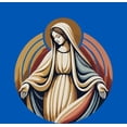 thumbnail image 4 of Virgin Mary  Adult Royal Blue Crew Neck Short Sleeve Tee-Large, 4 of 4