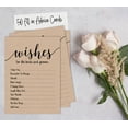 thumbnail image 6 of Inkdotpot Pack Of 50 Pcs Advice Cards For Newlyweds Rustic Kraft Advice Party Supplies, 6 of 8