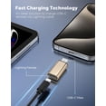 thumbnail image 3 of Adaptador MoKo de Lightning a USB-C Paquete de 2 Dorado, 3 of 8