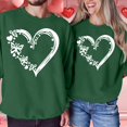 thumbnail image 2 of Valentines Shirt for Women Love Heart Graphic Print Long Sleeve Sweatshirts Casual Valentines Gifts Relaxed Fit Tops Outfit Clothes, 2 of 4