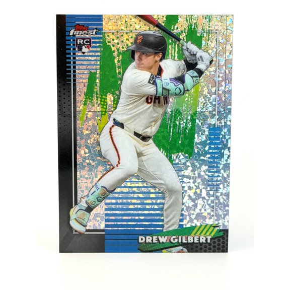Collectible 2026 Topps Finest Baseball Diamond Drew Gilbert #155 San Francisco Giants Baseball Card San Francisco Giants MLB Baseball Trading Card