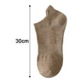 thumbnail image 6 of sunsanly 1 Pair Men Socks Low-cut No Odor Shallow Solid Color High Elasticity Anti-slip Breathable Soft Sweat-absorption Anti-shrink Sports Cotton Socks, 6 of 7