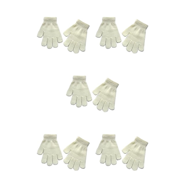 Minnieouse 1 par de guantes para niños, accesorio de ropa de estilo Simple, cómodo para exteriores, Color sólido, tejido, guante para niños Type2 NO2