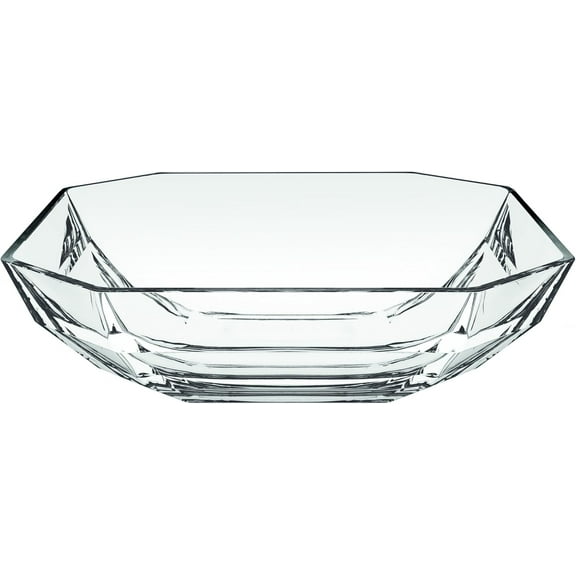 Barski Glass Large Centerpiece Octagon Bowl/Tray - 13" D European Quality - 13" Diameter - Serving Bowl - Made in Europe