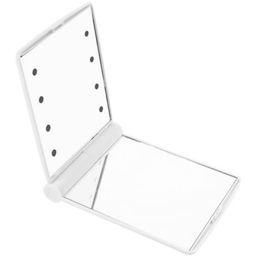 Makeup LED Mirror Travel Compact Mirror Touch Folding Lighted Mirror