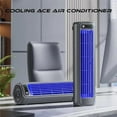 thumbnail image 2 of Yifare Cooling Ace, 3 Speeds Adjustable Yifare Cooling Ace Air Conditioner, New German Turbo Compression Cooling Technology, USB Rechargeable, for Livingroom, Bedroom and Office (Gray), 2 of 7