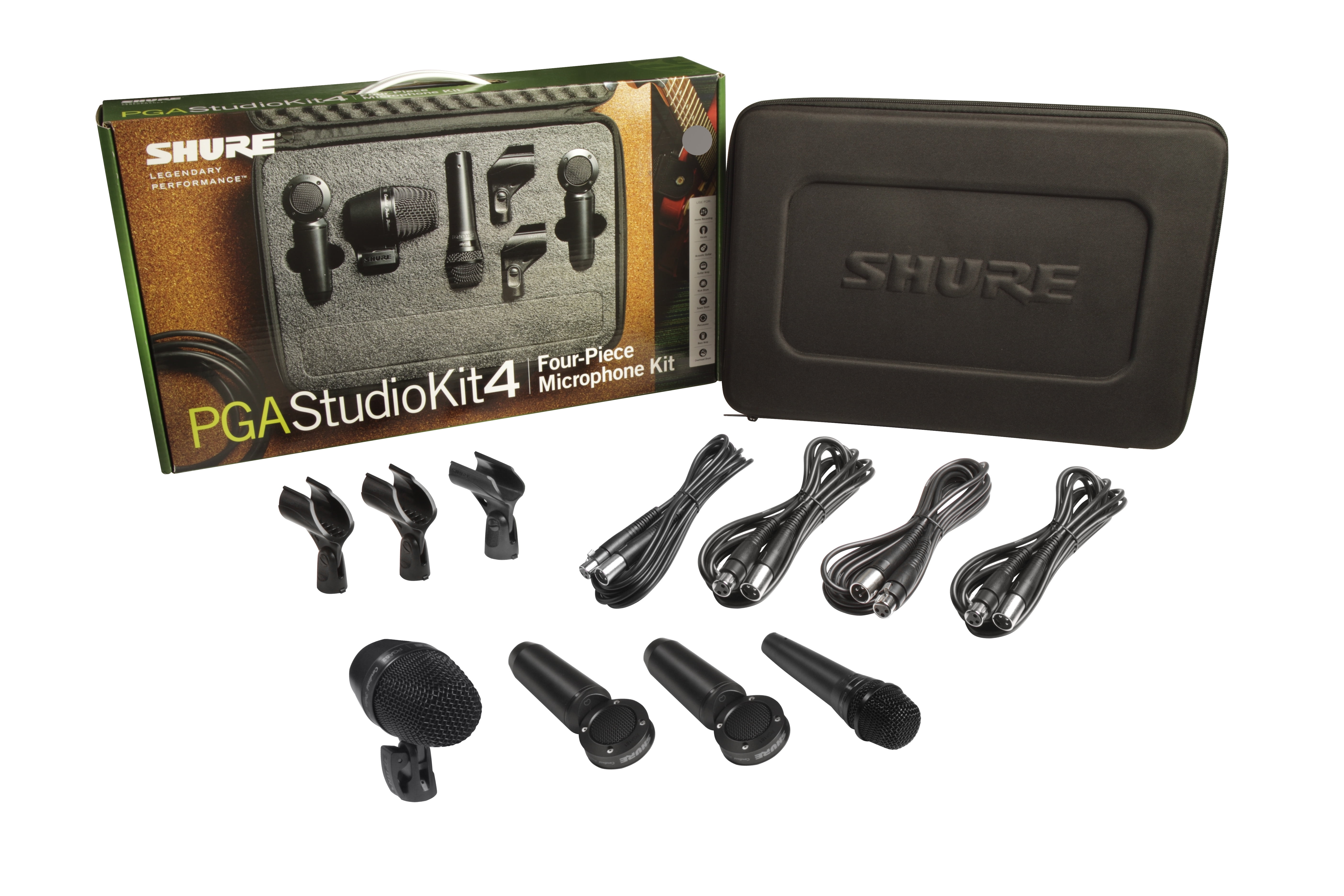 Shure PG Alta™ ドラム用マイクロフォン7本キット ケース付き Free Shipping! Shure PGADrumKit7 Alta 7-Piece Drum Mic Kit