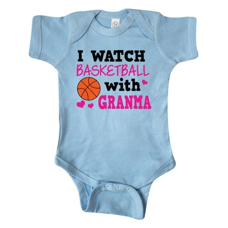

Inktastic I Watch Basketball with Granma Gift Baby Girl Bodysuit