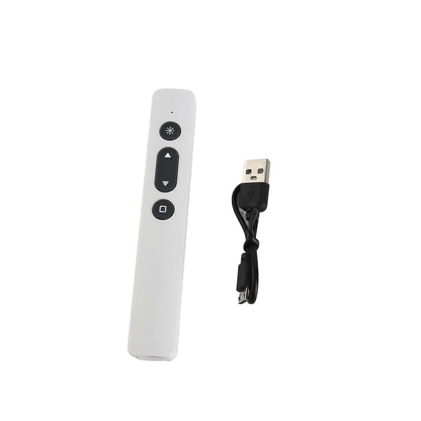 Wireless Presenter Remote Rechargeable USB Presentation Clicker 2.4GZ Clicker Slide Advancer for Computer Laptop